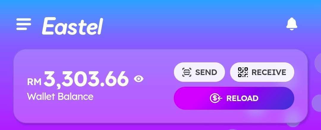 EASTEL 收入截图 RM 3,303.66